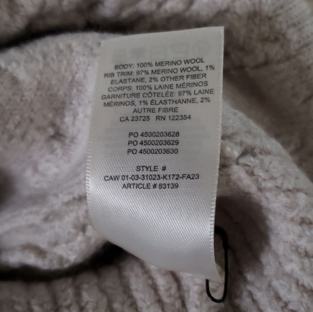 Babaton Emporia Vest Merino Wool Sweater Vest Beige Bone Cream Birch XS - Picture 8 of 11